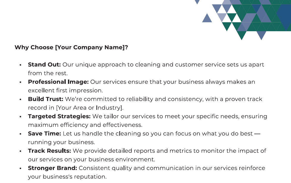 Cleaning Business Introduction Letter Template (+Free PDF Download) > Screenshot 3